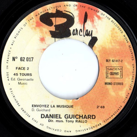 Daniel Guichard - Mon Vieux (1974) [7"]