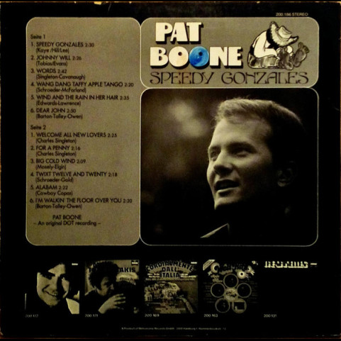 Pat Boone - Speedy Gonzales (1974) [1LP]