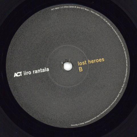 Iiro Rantala - Lost Heroes (2015) [1LP] 180g