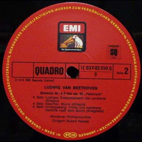 Ludwig van Beethoven, Rudolf Kempe, Münchner Philharmoniker - Sinfonie Nr.6 Pastorale (1974) [1LP]
