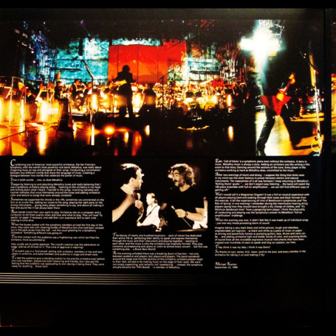 Metallica With Michael Kamen Conducting San Francisco Symphony - S&M (2015) [3LP]