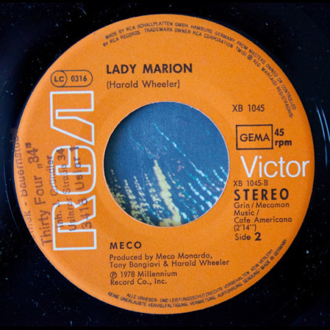 Meco Monardo - Topsy / Lady Marion (1978) [7"]