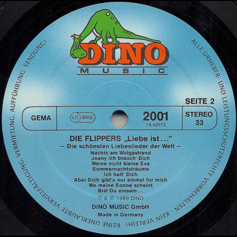 Die Flippers - Liebe Ist... (Die Schönsten Liebeslieder Der Welt) (1989) [1LP]