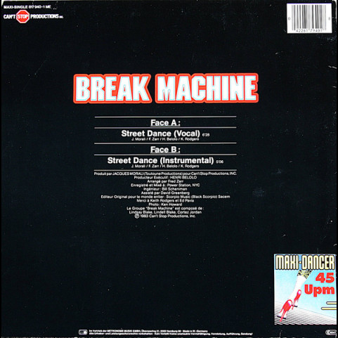 Break Machine - Street Dance (1983) [12"]