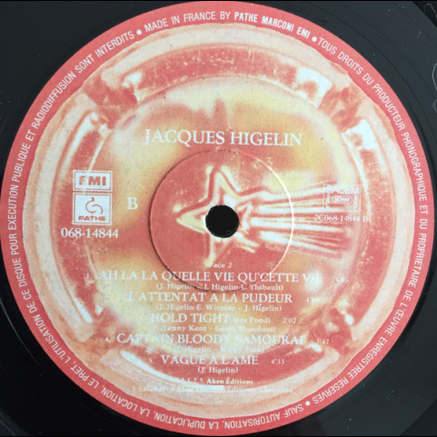 Jacques Higelin - Champagne Pour Tout Le Monde (1979) [1LP]