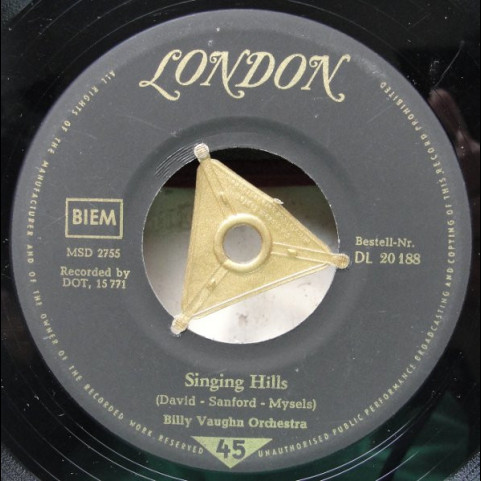 Billy Vaughn And His Orchestra - La Paloma (1958) [7"]