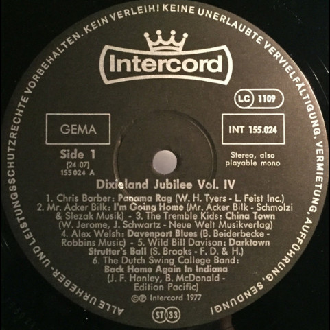 Various - Dixieland Jubilee Vol. IV (1977) [2LP]