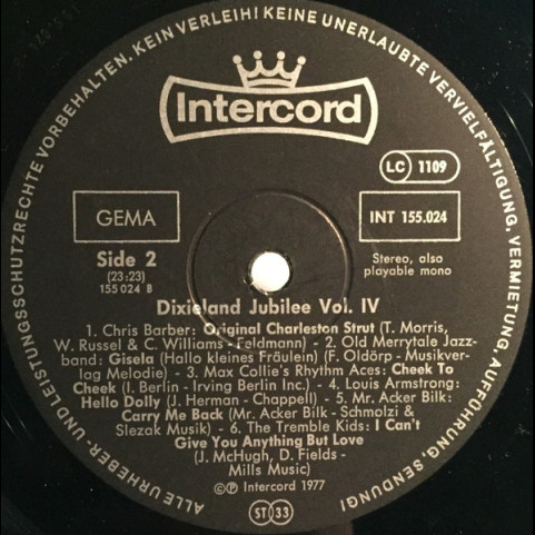 Various - Dixieland Jubilee Vol. IV (1977) [2LP]