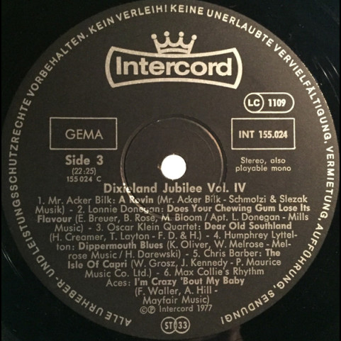 Various - Dixieland Jubilee Vol. IV (1977) [2LP]