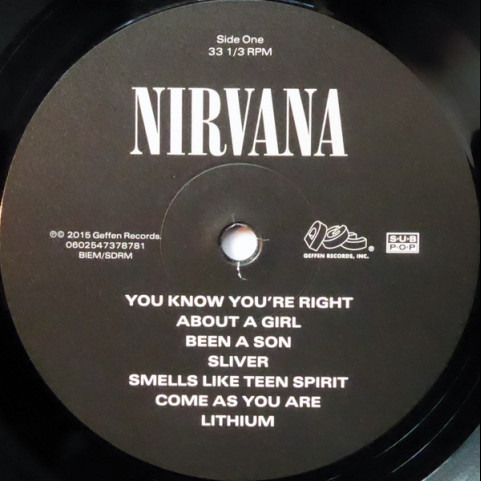 Nirvana - Nirvana (2015) [1LP] 180g