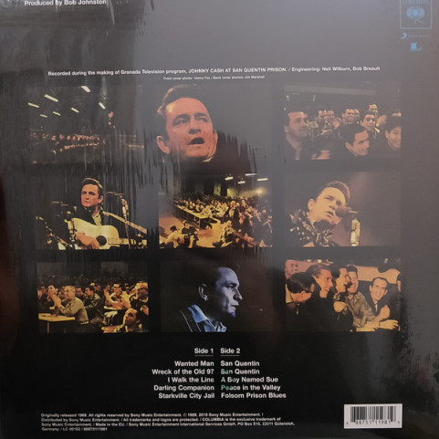 Johnny Cash - Johnny Cash At San Quentin (2015) [1LP] 180g