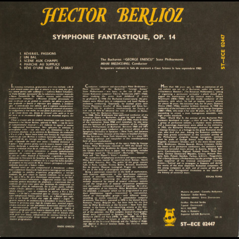 Hector Berlioz - Orchestra Simfonică A Filarmonicii De Stat Hector Berlioz - Orchestra Simfonică A Filarmonicii De Stat