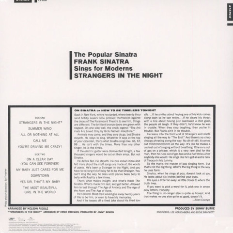 Frank Sinatra - Strangers In The Night (2015) [1LP] 180g