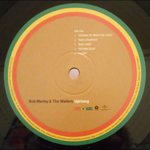 Bob Marley & The Wailers - Uprising (2015) [1LP] 180g