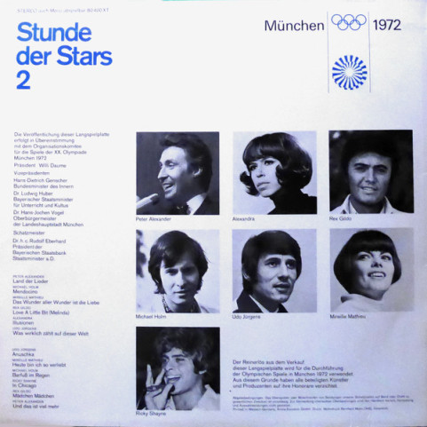 Various - Stunde Der Stars 2 (1972) [1LP]