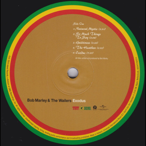 Bob Marley & The Wailers - Exodus (2015) [1LP] 180g