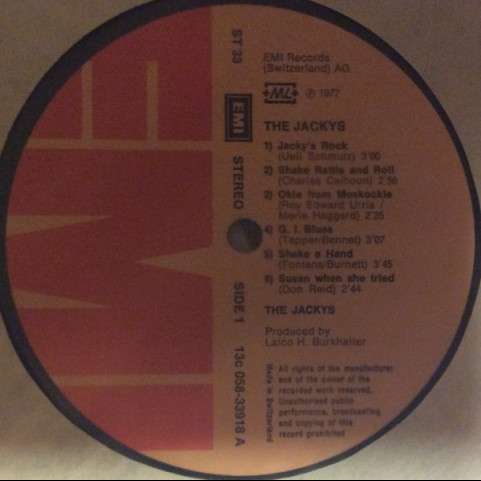 Jackys, The - Jacky's Rock (1977) [1LP]