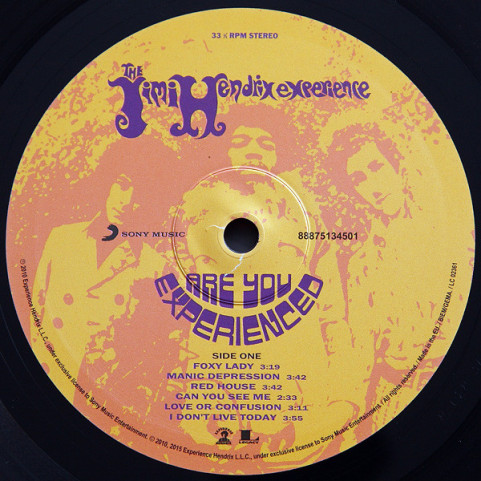 Jimi Hendrix Experience, The - Are You Experienced (2015) [2LP] 180g