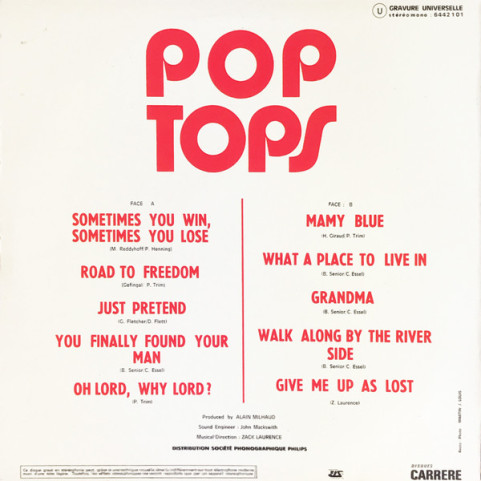 Pop Tops, The - Mamy Blue (1971) [1LP]