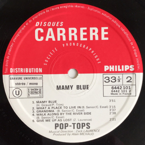 Pop Tops, The - Mamy Blue (1971) [1LP]