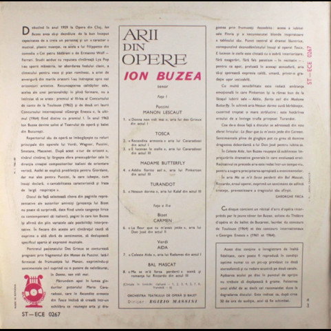Ion Buzea - Arii Din Opere (1976) [1LP]