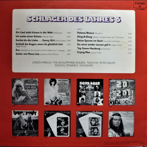 Various - Schlager Des Jahres 6 (1975) [1LP]