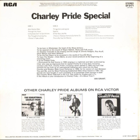 Charley Pride - Charley Pride Special (1971) [1LP]