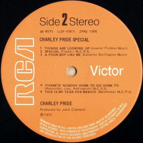Charley Pride - Charley Pride Special (1971) [1LP]