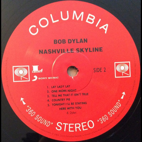 Bob Dylan - Nashville Skyline (2015) [1LP] 180g