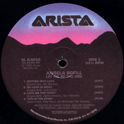 Angela Bofill - Let Me Be The One (1984) [1LP]