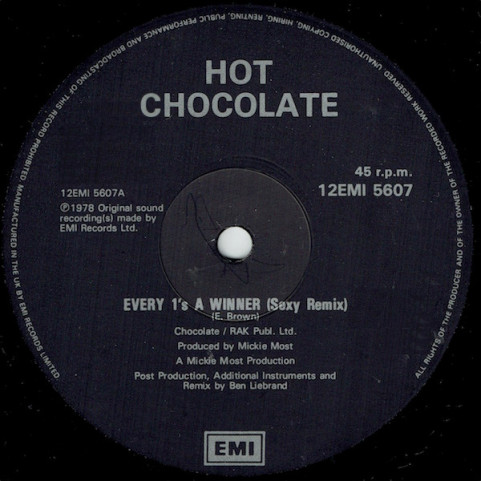 Hot Chocolate - Every 1's A Winner (Sexy Remix) (1987) [12"]