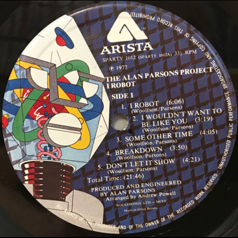 Alan Parsons Project, The - I Robot (1977) [1LP]