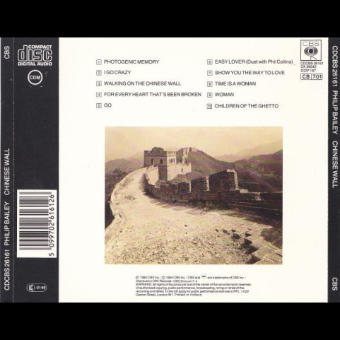 Philip Bailey - Chinese Wall [1CD]