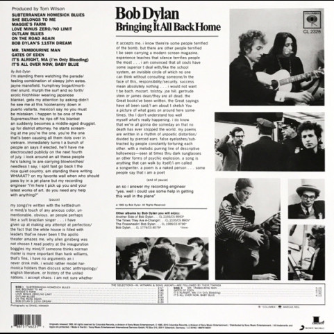 Bob Dylan - Bringing It All Back Home (2015) [1LP] 180g