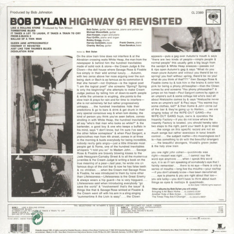 Bob Dylan - Highway 61 Revisited (2015) [1LP] 180g
