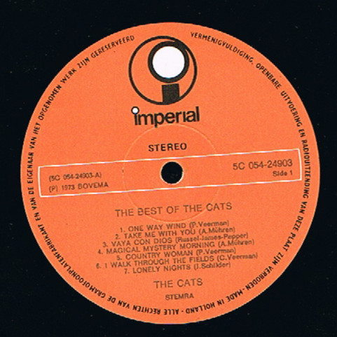 Cats, The - The Best Of The Cats (1973) [1LP]