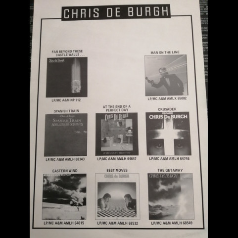 Chris de Burgh - Man On The Line (1984) [1LP]