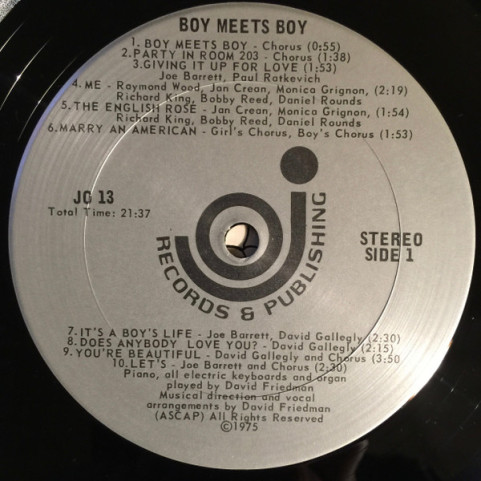 Bill Solly, Donald Ward (3) - Boy Meets Boy (1975) [1LP]