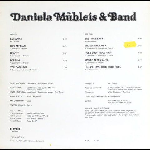 Daniela Mühleis & Band - Far Away (1987) [1LP]