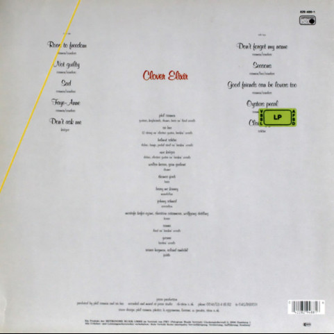 Clover Leaf (3) - Clover Elixir (1986) [1LP]