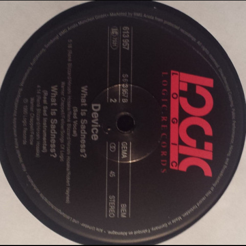 Device (3) - What Is Sadness? (1990) [12"]