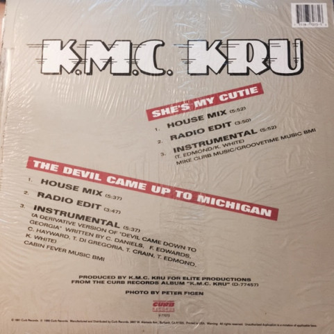 K.M.C. Kru - She's My Cutie / The Devil Came Up To Michigan (1991) [12"]