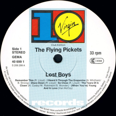 Flying Pickets, The - Lost Boys (1984) [1LP]