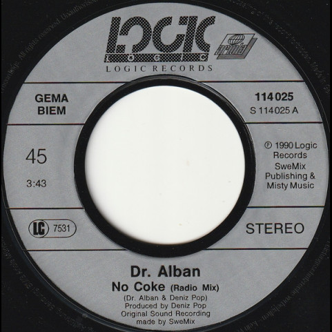 Dr. Alban - No Coke (1990) [7"]