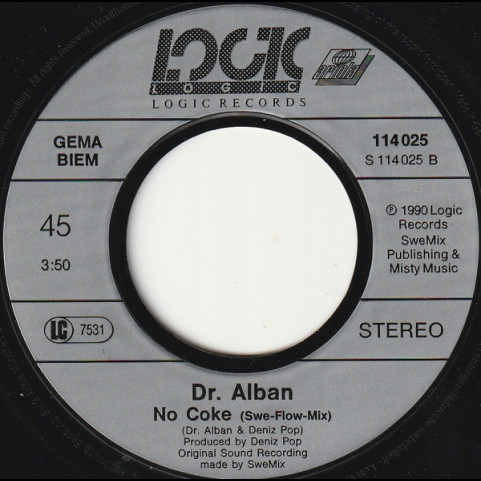 Dr. Alban - No Coke (1990) [7"]