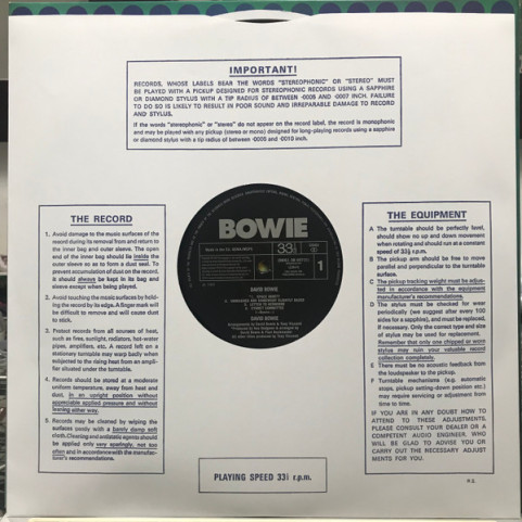 David Bowie - David Bowie (2016) [1LP]