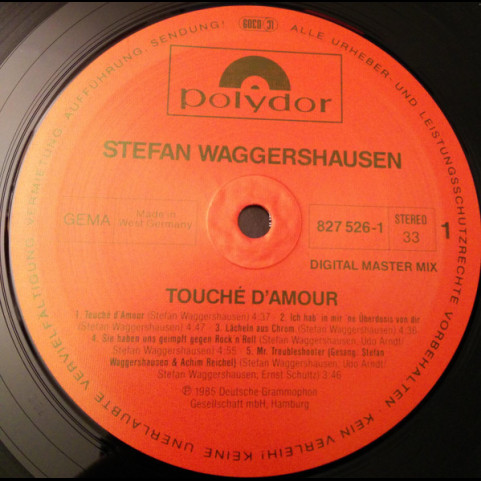 Stefan Waggershausen - Touché D'amour  (1985) [1LP]