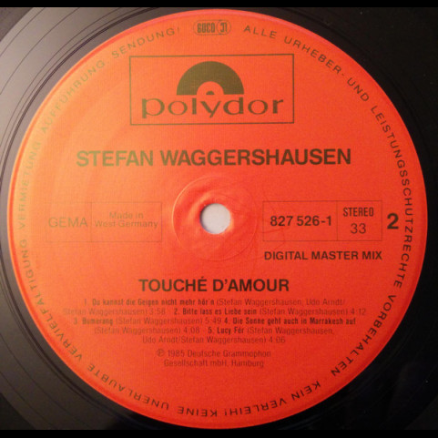 Stefan Waggershausen - Touché D'amour  (1985) [1LP]