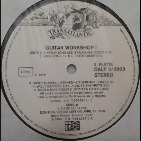 Various - Guitar Workshop (1976) [2LP]