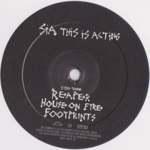 Sia - This Is Acting (2016) [1LP]